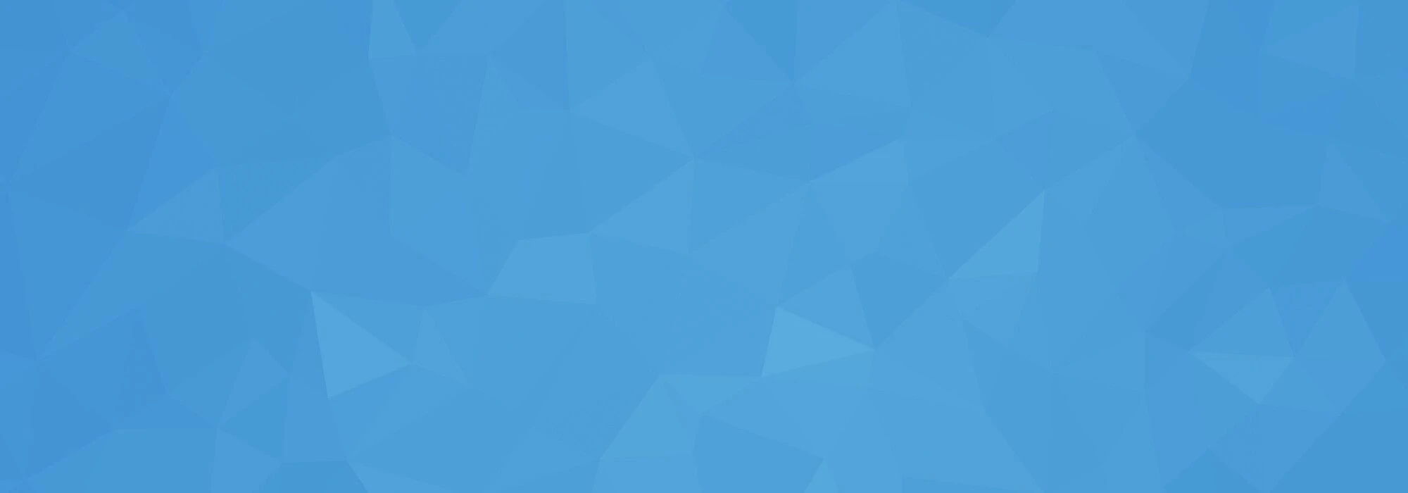Blue polygon background.